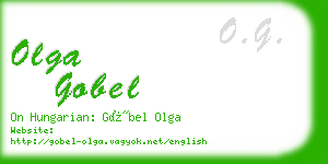 olga gobel business card